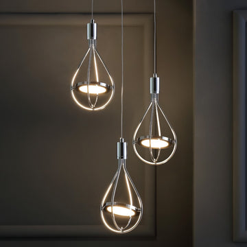 Orion Adjustable Modern Integrated Cluster LED Metal Pendant - JONATHAN Y